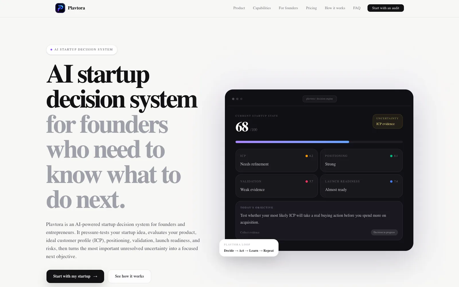 Plavtora website preview
