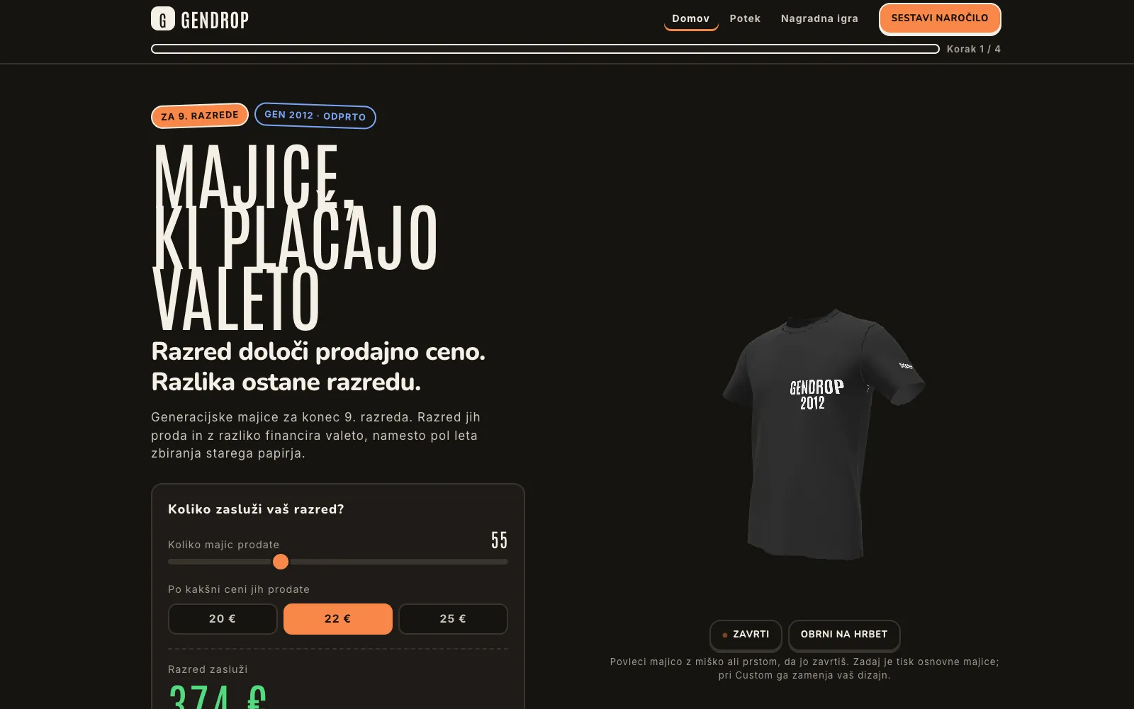 GenDrop website preview