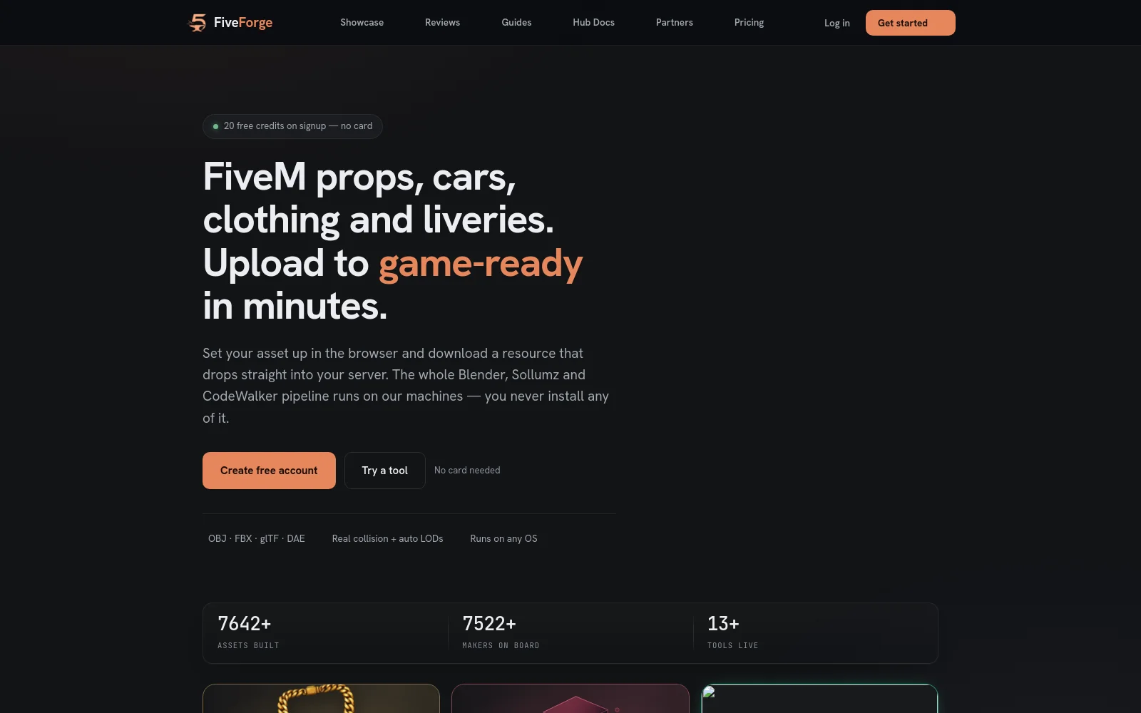 FiveForge website preview